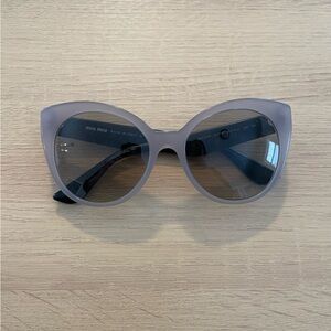 MIU MIU Sunglasses Brown Black Taupe Opal Argil Cateye Stardust SMU07R UE2-5J2